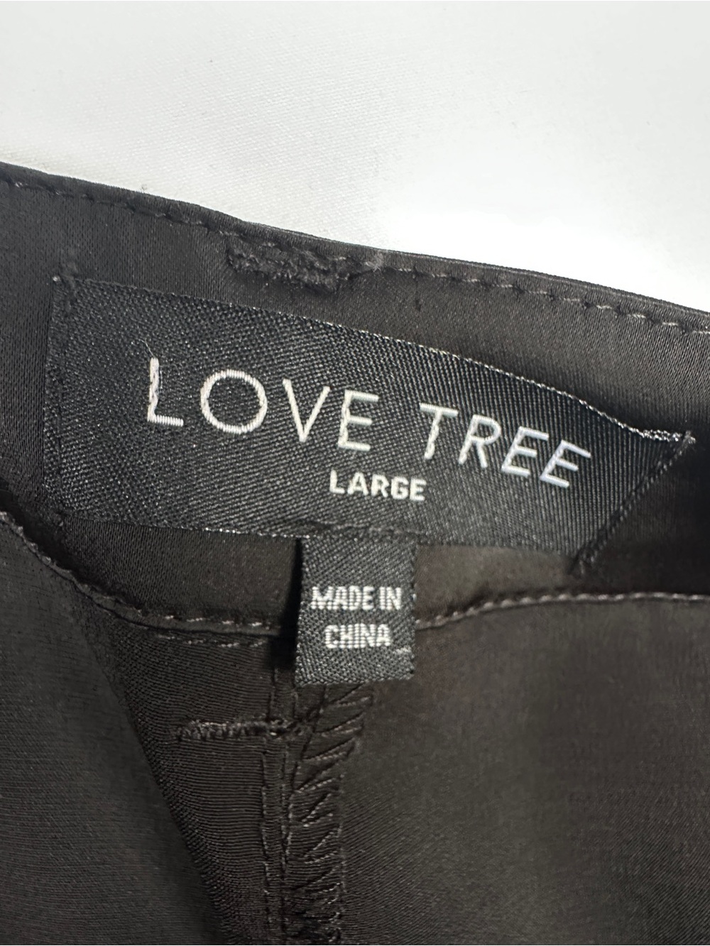 Love Tree Black Satin Cargo Jogger Pants Size L - Picture 6 of 7